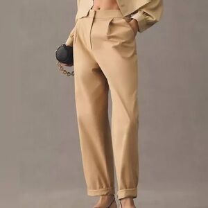 Anthropologie exquise tan trouser  pants medium